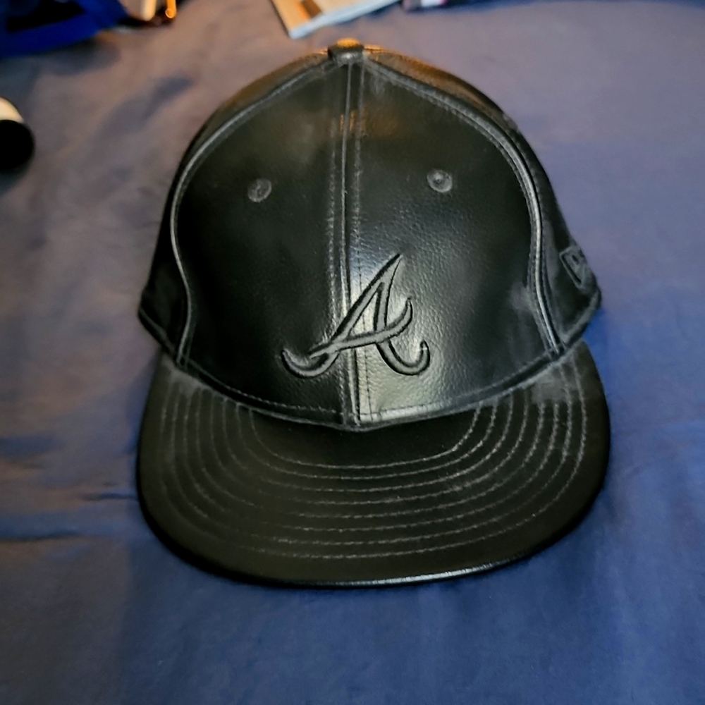 Atlanta Braves Leather Hat
